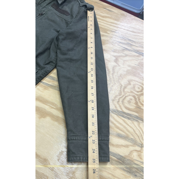 American Eagle Y2K Field Jacket Green Military Chore Men's Medium Distressed - Picture 16 of 16